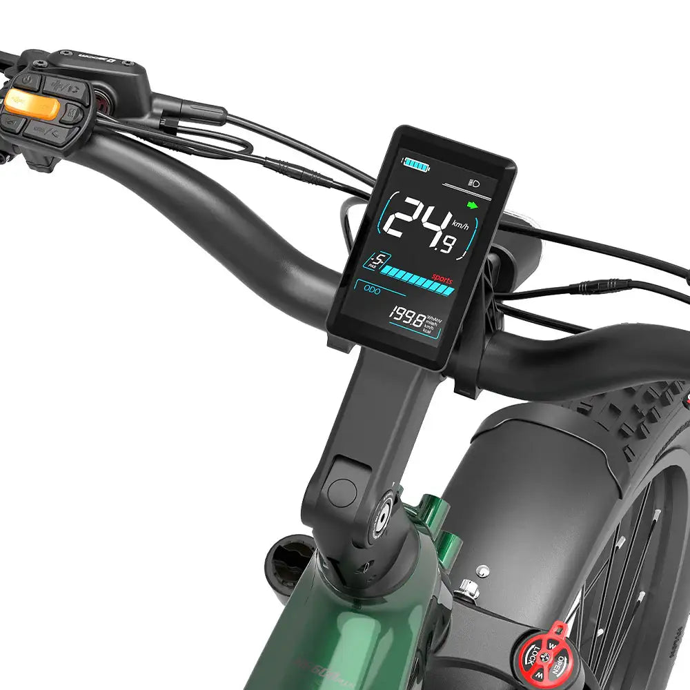 Lankeleisi MG600 Plus Version 2025 Vélo Tout Terrain SUV 26" Fat Bike 960Wh avec Capteur Commutable Batterie 48V 20Ah
